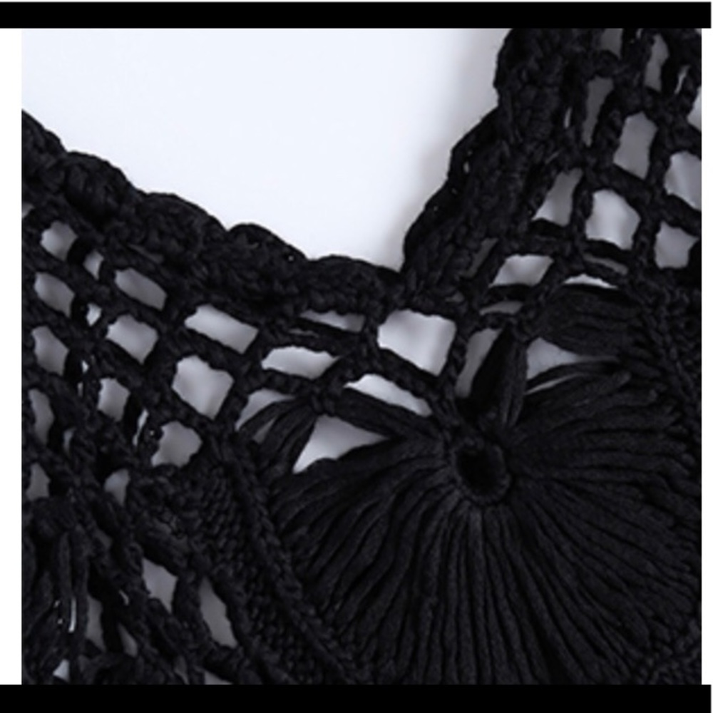 Crochet Swimsuit Coverup 🖤 - Picture 8 of 8